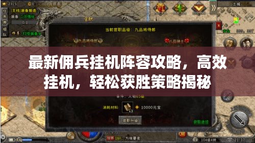 最新佣兵挂机阵容攻略，高效挂机，轻松获胜策略揭秘