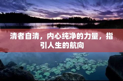 清者自清，内心纯净的力量，指引人生的航向