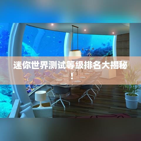 迷你世界测试等级排名大揭秘！