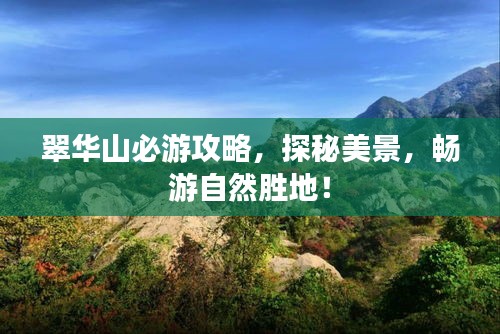 翠华山必游攻略，探秘美景，畅游自然胜地！