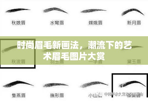 时尚眉毛新画法，潮流下的艺术眉毛图片大赏