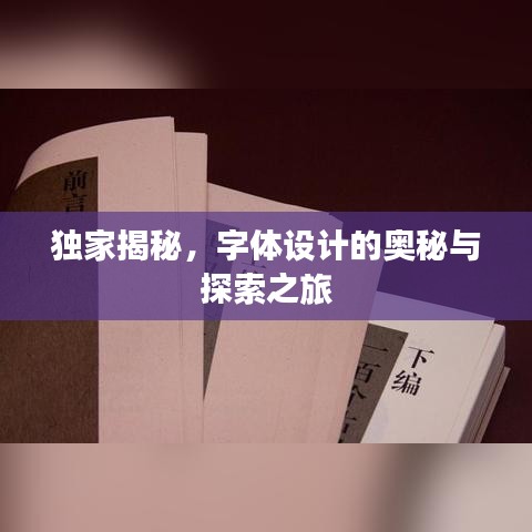 独家揭秘，字体设计的奥秘与探索之旅