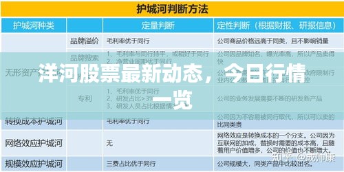 洋河股票最新动态，今日行情一览