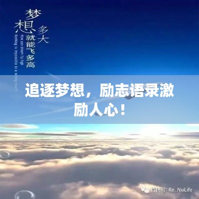 追逐梦想，励志语录激励人心！