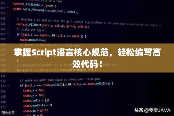 掌握Script语言核心规范，轻松编写高效代码！