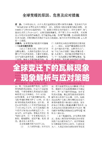 全球变迁下的瓦解现象，现象解析与应对策略