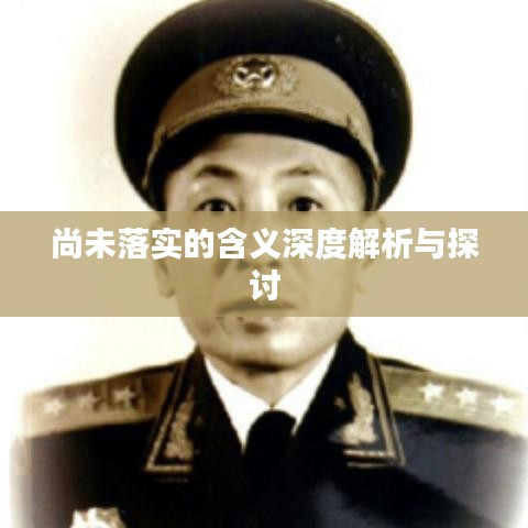尚未落实的含义深度解析与探讨