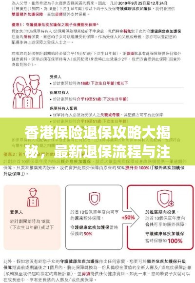 香港保险退保攻略大揭秘，最新退保流程与注意事项